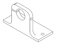 Mounting of a string pot also known as a cable extension transducer (CET) using Big Foot Base