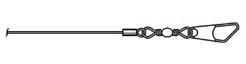 Swivel connector of a string pot also known as a cable extension transducer (CET)