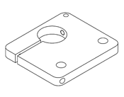 Mounting of a string pot also known as a cable extension transducer (CET) using Flat Base