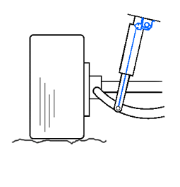 Figure 3 - Position transducers collect suspension data to evaluate driver and vehicle performance during different circumstances