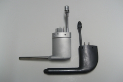 Comparison of a low-mass, low-power SpaceAge Control 4392-similar pitot probe (top) to an AN5812-type pitot probe.